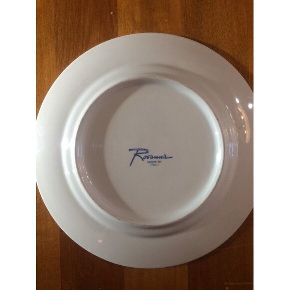 Rosanna 8" Plates Wine Chateau Haul-Bages & Lafaurie-Peyraguey Set Of‎ 2 Italy - Picture 8 of 10